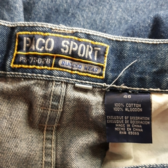 Paco Sport denim shorts sz 46 - Picture 5 of 5
